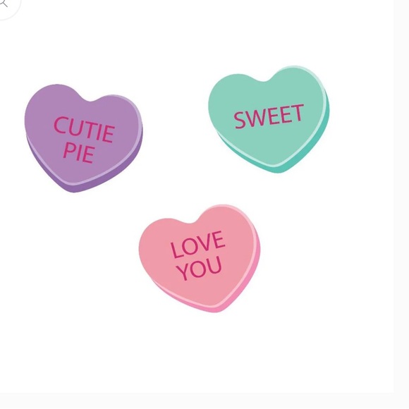 NWT Macaron + Me Candy Hearts swaddle blanket - Picture 5 of 6